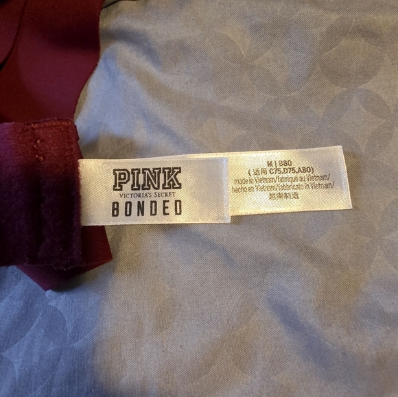 PINK push Up BONDED sports Bras Medium - Picture 6 of 9